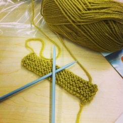 Learning to knit.  #goodday